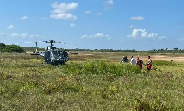 Corpo é encontrado em alto mar em Sergipe; resgate contou com apoio aéreo do Corpo de Bombeiros