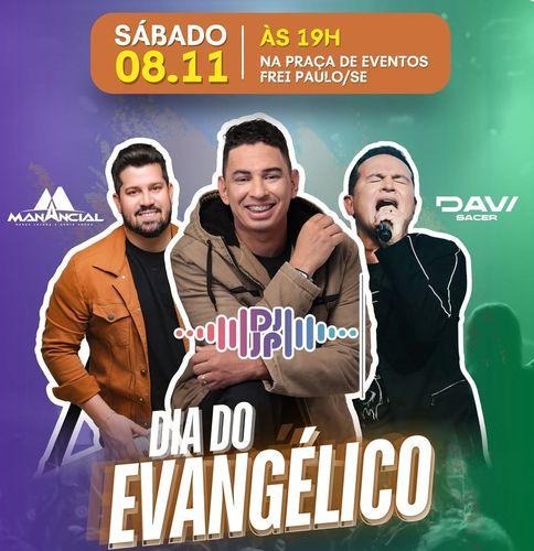 Frei Paulo celebra o Dia do Evangélico neste sábado (8) com show de Davi Sacer