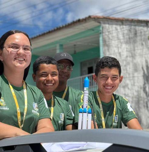 Alunos de Macambira conquistam o primeiro lugar na 80ª Olimpíada Brasileira de Foguetes