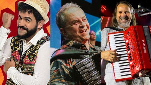Pedro Lua, Flávio José e Dorgival Dantas animam a segunda noite do Forró Caju no Augusto Franco