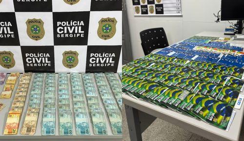 Dupla é presa com 179 cartões e R$ 100 mil em fraude do Bolsa Família em Itabaianinha