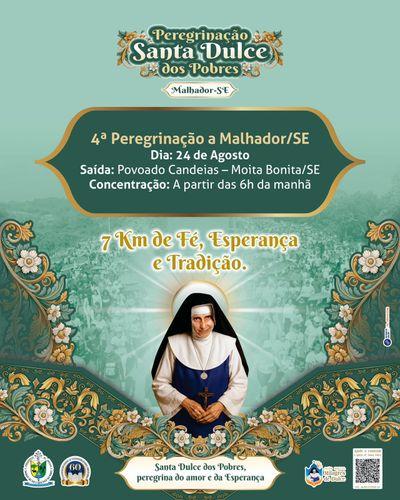 Malhador recebe 4ª Peregrinação de Santa Dulce dos Pobres