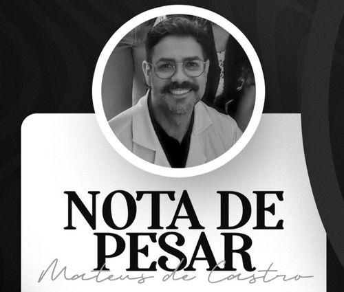 Prefeitura de Itabaiana emite nota de pesar pela morte do médico Dr. Mateus Dourado