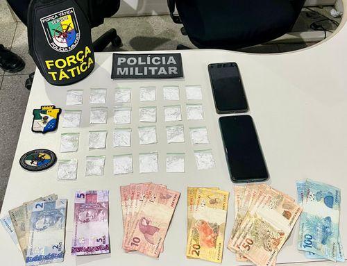 Força Tática do 3º BPM prende suspeito de tráfico de drogas em Itabaiana