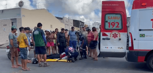 Itabaiana: Acidente entre motos deixa mulher ferida e mototaxista foge do local 