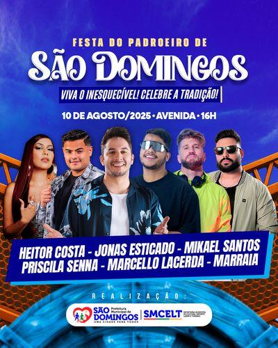 São Domingos celebra fim de semana com Alvorada dos Caminhoneiros e festa do padroeiro São Domingos de Gusmão