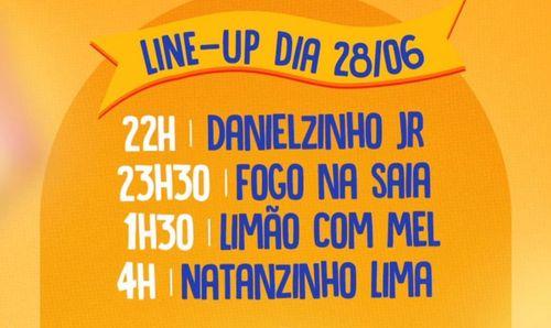 São João de Areia Branca agita o público neste sábado (28) confira a ordem das atrações