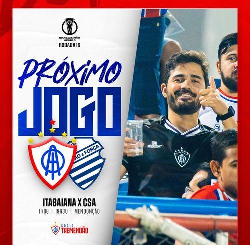 Itabaiana convoca torcida para decisão contra o CSA no Mendonção
