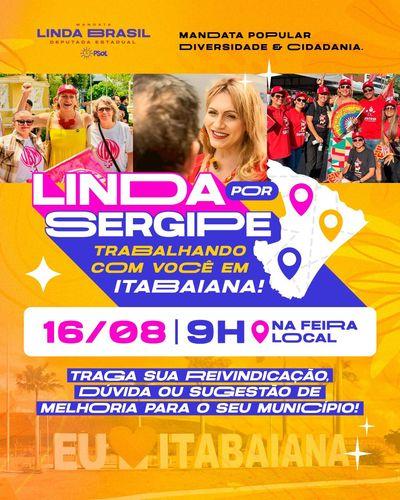 Deputada Linda Brasil realiza escuta popular na feira de Itabaiana neste sábado