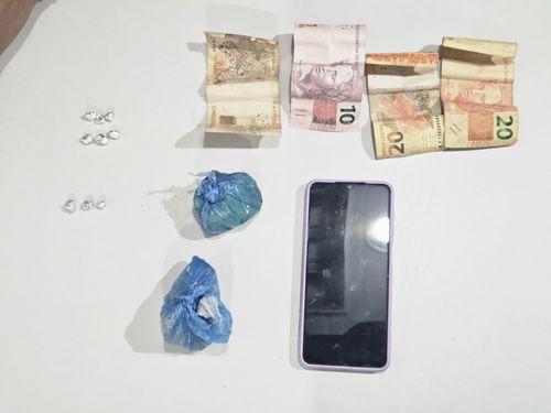 Casal é preso em flagrante por tráfico de drogas no bairro São Cristóvão, em Itabaiana