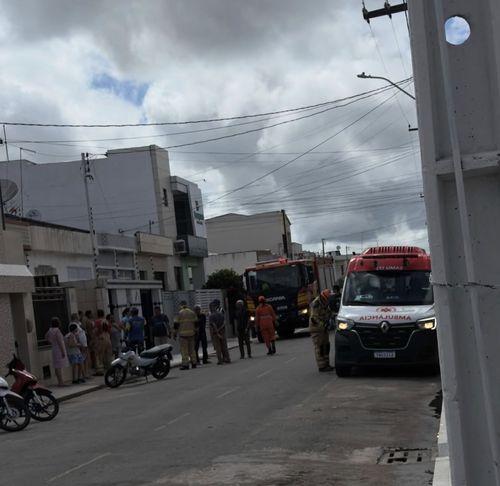 Dois trabalhadores caem durante obra em Itabaiana; SAMU e Bombeiros foram acionados