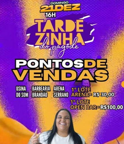 Tardezinha de Pagode na Arena Serrano tem open bar e ingressos do 1º lote já à venda
