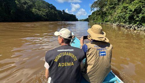Adema investiga mortandade de peixes no Rio Cuí, em Estância, e moradores relatam morte de gado