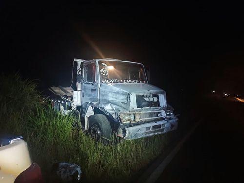 Colisão entre caminhões deixa um ferido na SE-170 entre Campo do Brito e São Domingos
