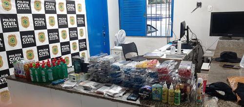 Polícia Civil prende quatro suspeitos de furto em loja de departamentos em Nossa Senhora da Glória