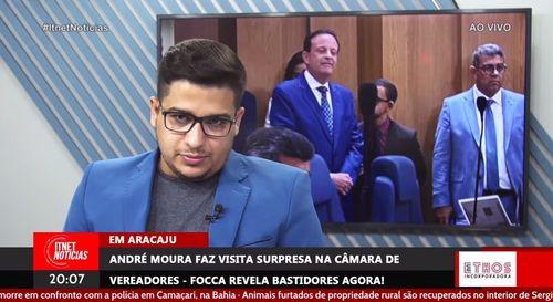 BASTIDORES: André Moura visita Câmara de Vereadores de Aracaju de surpresa. Qual o objetivo?